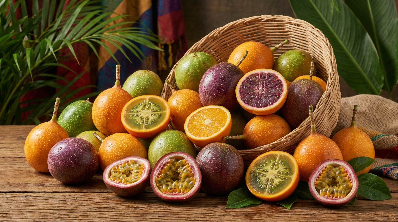 Variety of Exotic Fruits